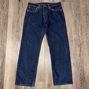Men’s Levi 505 Jeans Dark Wash 34x30 Sexy Cowboy Straight Western Nice! NWOT